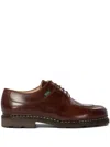 Paraboot Chunky Sole Leather Lace-up Shoes In Brown