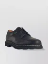 Paraboot Hunting Toe Derby Shoes With Norwegian Stitching In Black