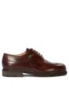 Paraboot Chunky Sole Leather Lace-up Shoes In Brown