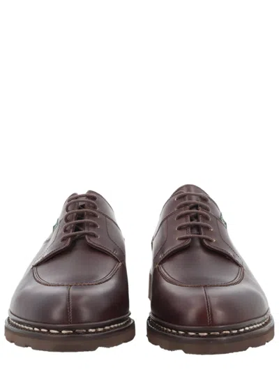 Paraboot Avignon Smooth Calf Leather Loafers In Brown