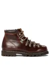 Paraboot Round Toe Hiking Boots In Black