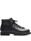 Paraboot Leather Lace-up Boots In Black