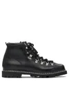 Paraboot Leather Lace-up Boots In Black