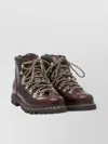 Paraboot Round Toe Hiking Boots In Black
