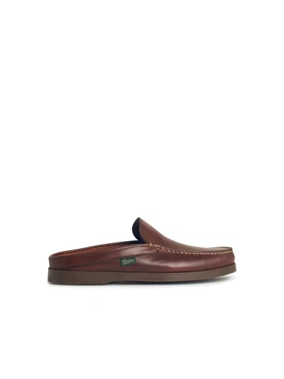 Paraboot 'bahamas' Brown Leather Loafers Men
