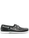 Paraboot Barth Bateux Loafers Leather In Blue