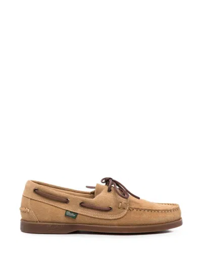 Paraboot Barth Blake-stitched Boat Shoes In Brown