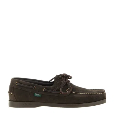 Paraboot Barth Boat Shoes In Animal Print