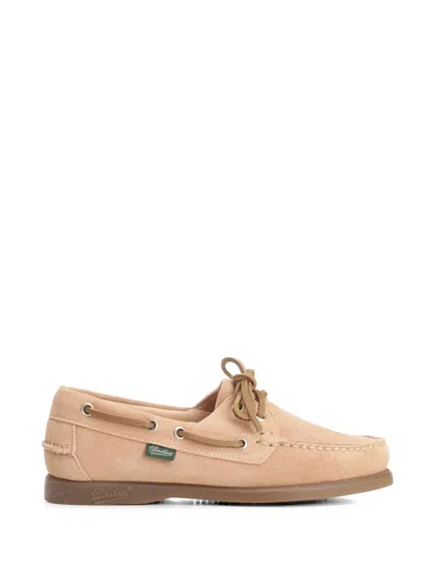 Paraboot Barth Lace-up Ballet Flats In Neutral