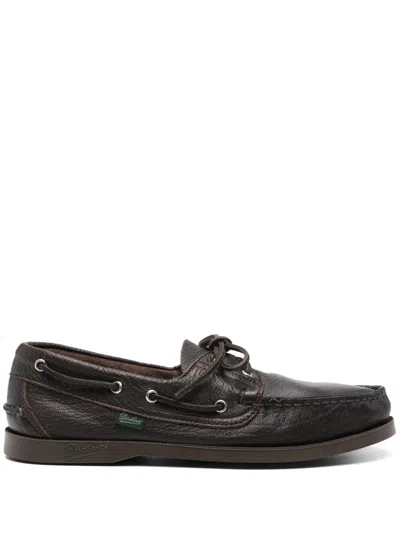 Paraboot Barth Leather Loafers In Black