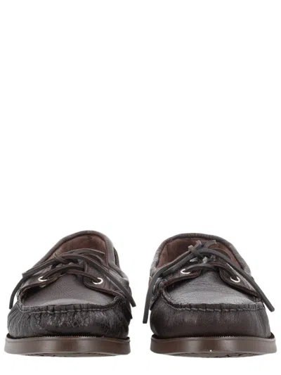 Paraboot Barth Rich Brown Suede Loafers In Multi