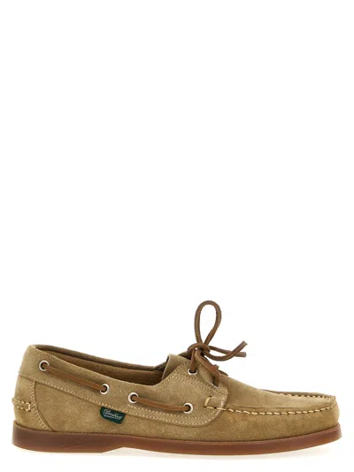 Paraboot Barth Boat Lace-up Shoes In Green