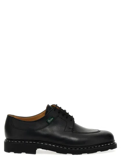 Paraboot Black Leather Lace Up Shoes