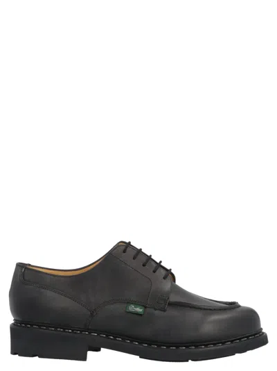 Paraboot Black Leather Lace Up Shoes