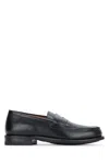 Paraboot Adonis Leather Sole Penny Strap Loafers In Black