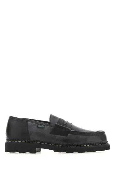Paraboot Black Leather Loafers
