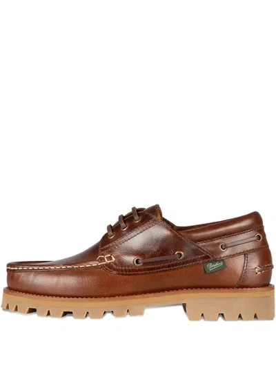Paraboot Briac Boat Shoes In Brown