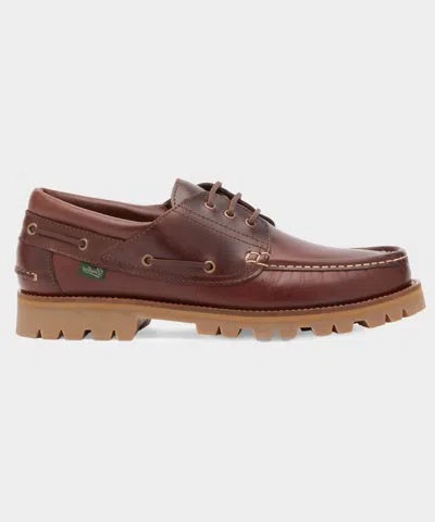 Paraboot Briac Lug Boat Shoe In Brown In Multi