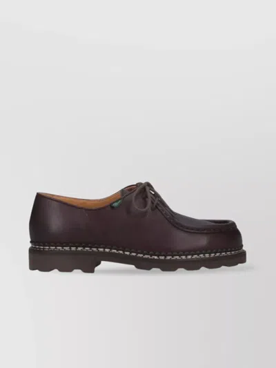 PARABOOT BROGUES LEATHER CONTRAST STITCHING