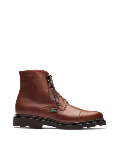 Paraboot Brown Shoes With Norwegian Stitching