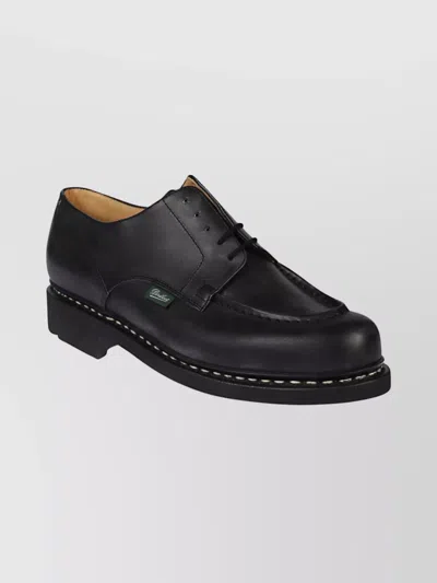 PARABOOT CALFSKIN LACE-UP BROGUES ROUND TOE