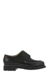 Paraboot Calfskin Lace-up Brogues Round Toe In Black