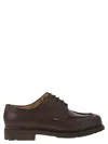 Paraboot Chambord Smooth Leather Derby Shoes In Brown