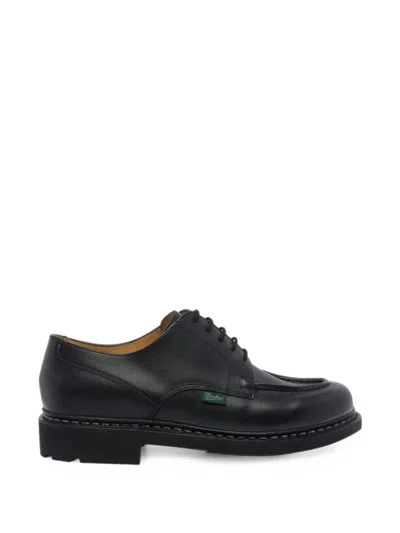 Paraboot Chambord Apron-toe Derby Shoes In Black
