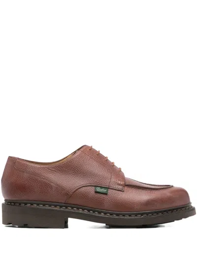 Paraboot Derby Shoes Featuring Leather Upper In Multi