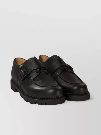 Paraboot "chambord" Lace-ups With Buckle Lug Sole In Blue