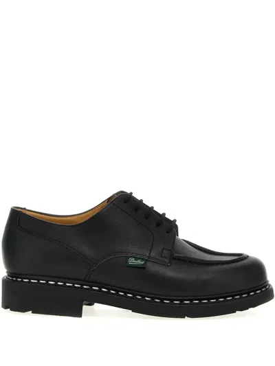 Paraboot Chambord Leather Derby Shoes In Black