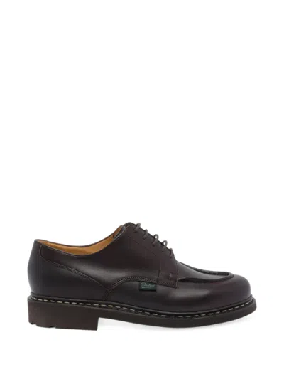 Paraboot Chambord Leather Derby Shoes In Black