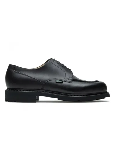 Paraboot Chambord Leather Derby Shoes In Black