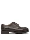 Paraboot Chambord Leather Lace-up Shoes In Brown