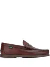 Paraboot Leather Reims Penny Loafers In Brown