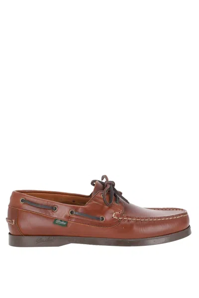 Paraboot Elegant Flat Shoes For Men - P26 Season Style In Brown