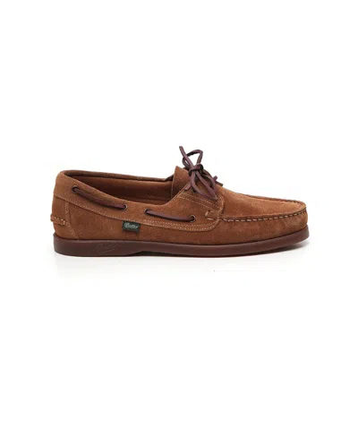 Paraboot Flat Casual Business Shoes In Brown