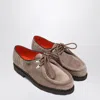 Paraboot Graphite Suede Michael Anneaux Lace-up In Animal Print