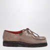 Paraboot Graphite Suede Michael Anneaux Lace-up In Brown