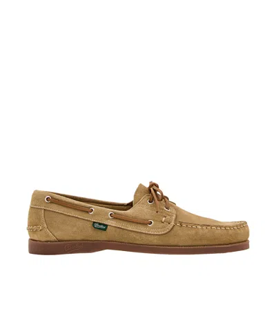 Paraboot Lace-up Almond-toe Loafers In Brown