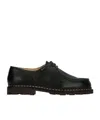 Paraboot Michael Smooth Leather Derbies Shoes In Black
