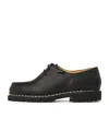 Paraboot Michael Smooth Leather Derbies Shoes In Black