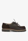 Paraboot Lace-up Leather Loafers In Brown