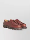 Paraboot Lace-up Shoes With Round Toe And Chunky Sole In Brown