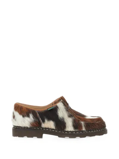 Paraboot Michael Lace-up Shoes In Pony Hair In Brown
