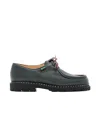Paraboot Michael Lisse Leather Lace-up Shoes In Black