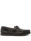 Paraboot Luxurious Deer Leather Flat Shoes For Men In Brown