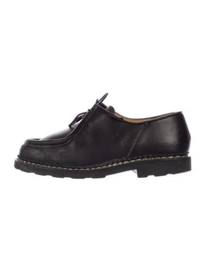 Pre-owned Paraboot Leather Derby Shoes In Black
