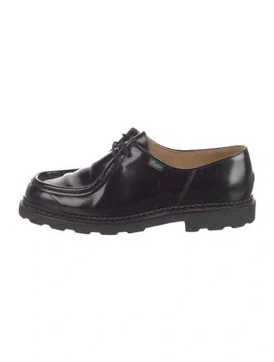 Pre-owned Paraboot Leather Derby Shoes In Black