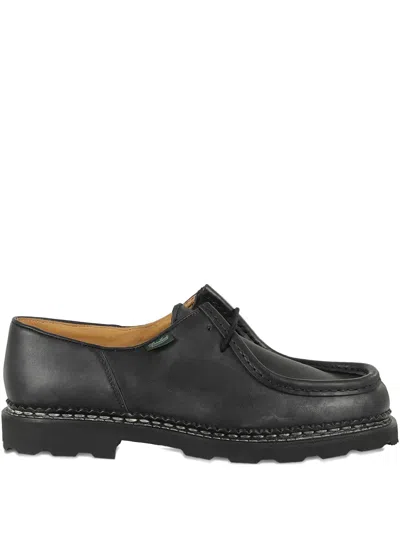 Paraboot Leather Lace-up Derby Shoes In Black
